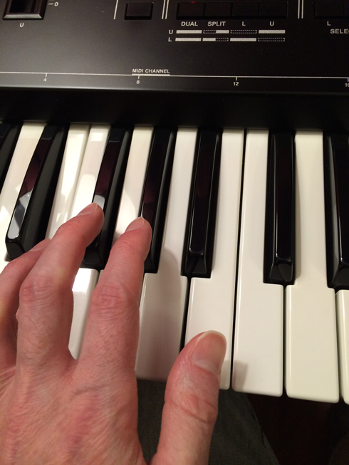 John Bonnell at the keyboard.
